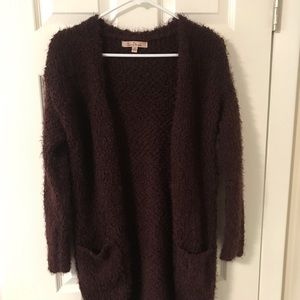 Fuzzy cardigan